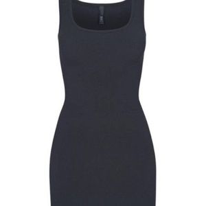 Skims Soft Lounge Mini Dress in Graphite